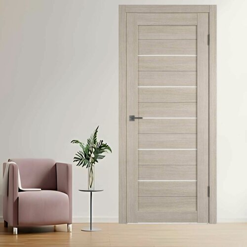 Изображение товара Межкомнатная дверь A5 капучино 900х2000 мм матовое стекло (комплект)