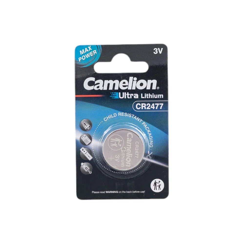 Литиевая батарейка Camelion CR2477 BL-1, 3V 8660