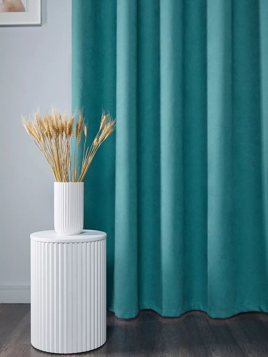 Штора SANPA HOME для гостиной и спальни ткань Канвас на люверсах 200х260см-1шт