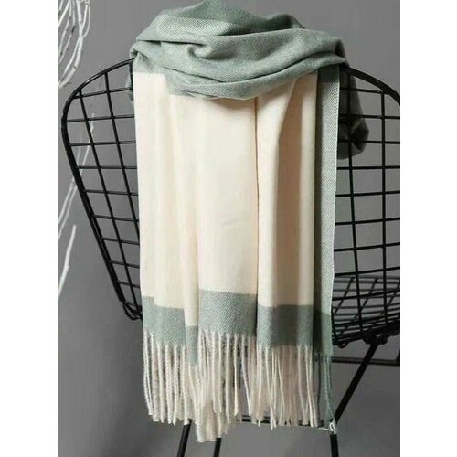 фото Палантин cashmere для женщин,180х70 см, зеленый