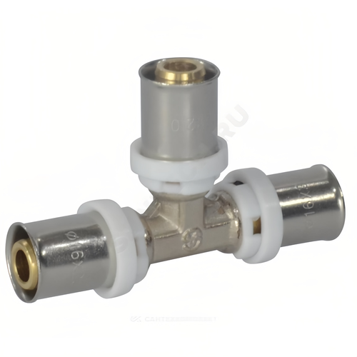 Тройник переходной МП латунь никель пресс Дн 20х16х16 ГОСТ 32415-2013 8010 Aquasfera 8010-03 717₽