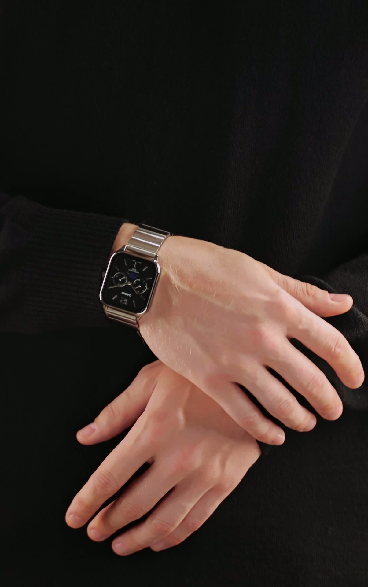 Наручные часы CASIO Collection, серебряный, черный — фото 1