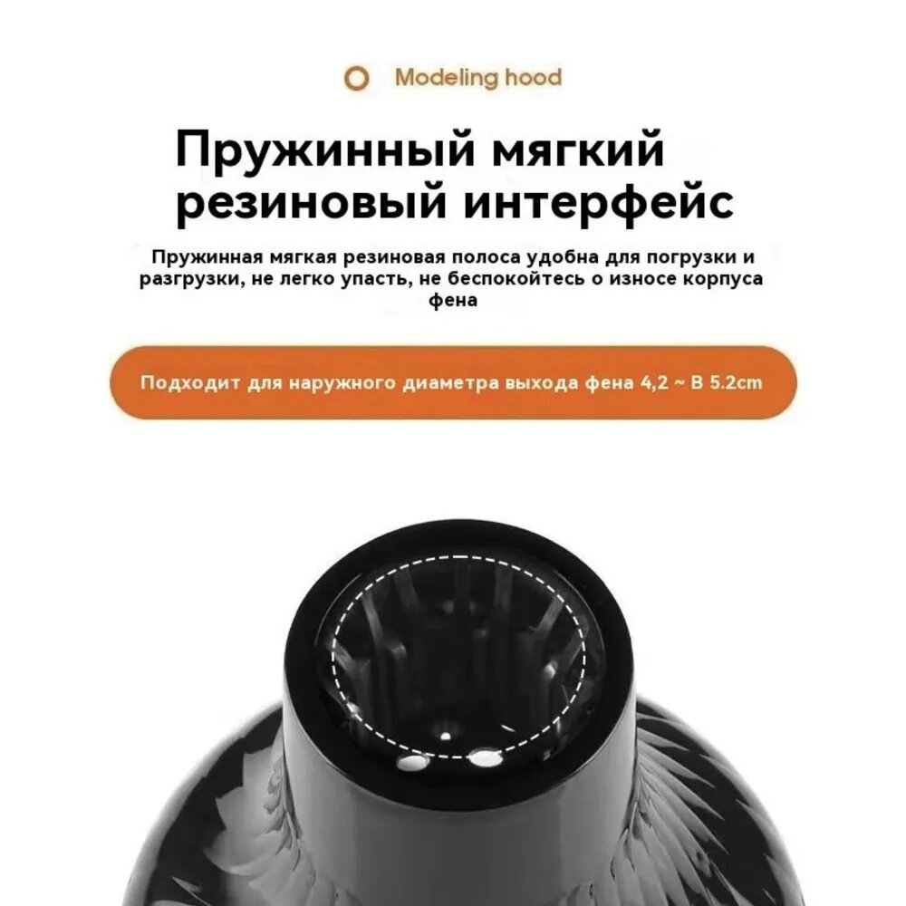 Диффузор для фена универсальный регулируемый насадка на фен для кудрей — фото 1