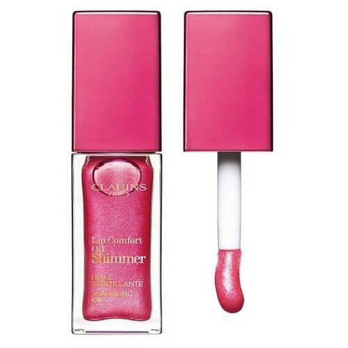 Clarins Мерцающее масло для губ с насыщенным цветом Lip Comfort Oil Shimmer, 04 pink lady