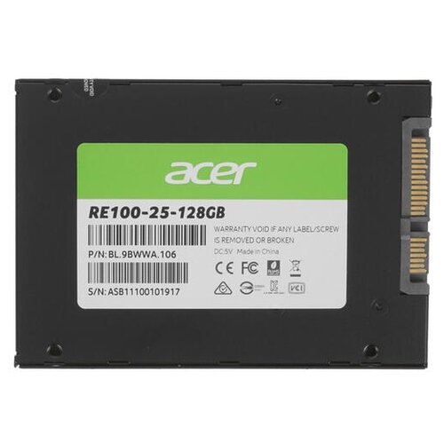 Накопитель SSD 128Gb Acer Premier RE100 (BL.9BWWA.106)