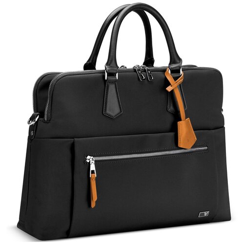 сумка для ноутбука roncato 400902 panama laptop briefcase 23 dark blue Сумка RONCATO, черный