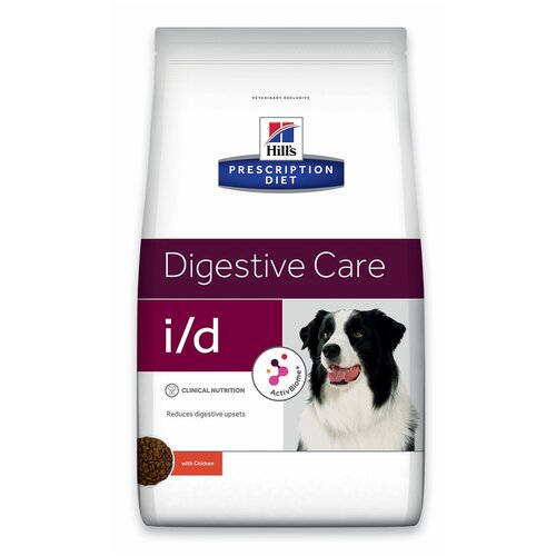 Сухой диетический корм для собак Hill's Prescription Diet i/d Digestive Care, при расстройствах пищеварения, жкт, с курицей, 12 кг