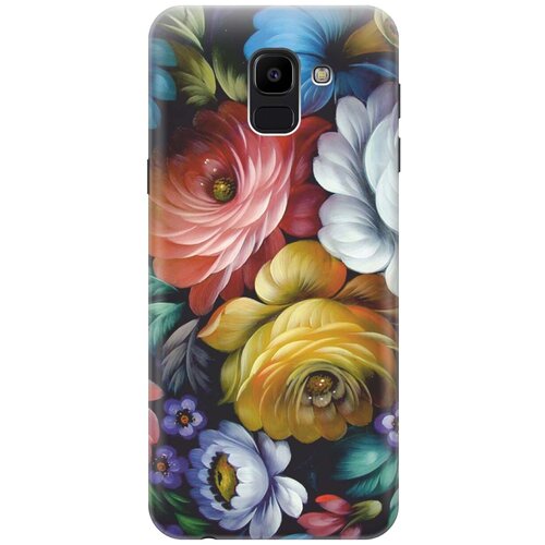 RE: PAЧехол - накладка ArtColor для Samsung Galaxy J6 (2018) с принтом Цветочная роспись re paчехол накладка artcolor для honor 10 с принтом цветочная роспись