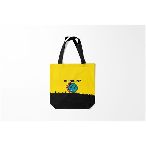 фото Сумка-шоппер / 40х40 см / рок / blink 182 город burnettie