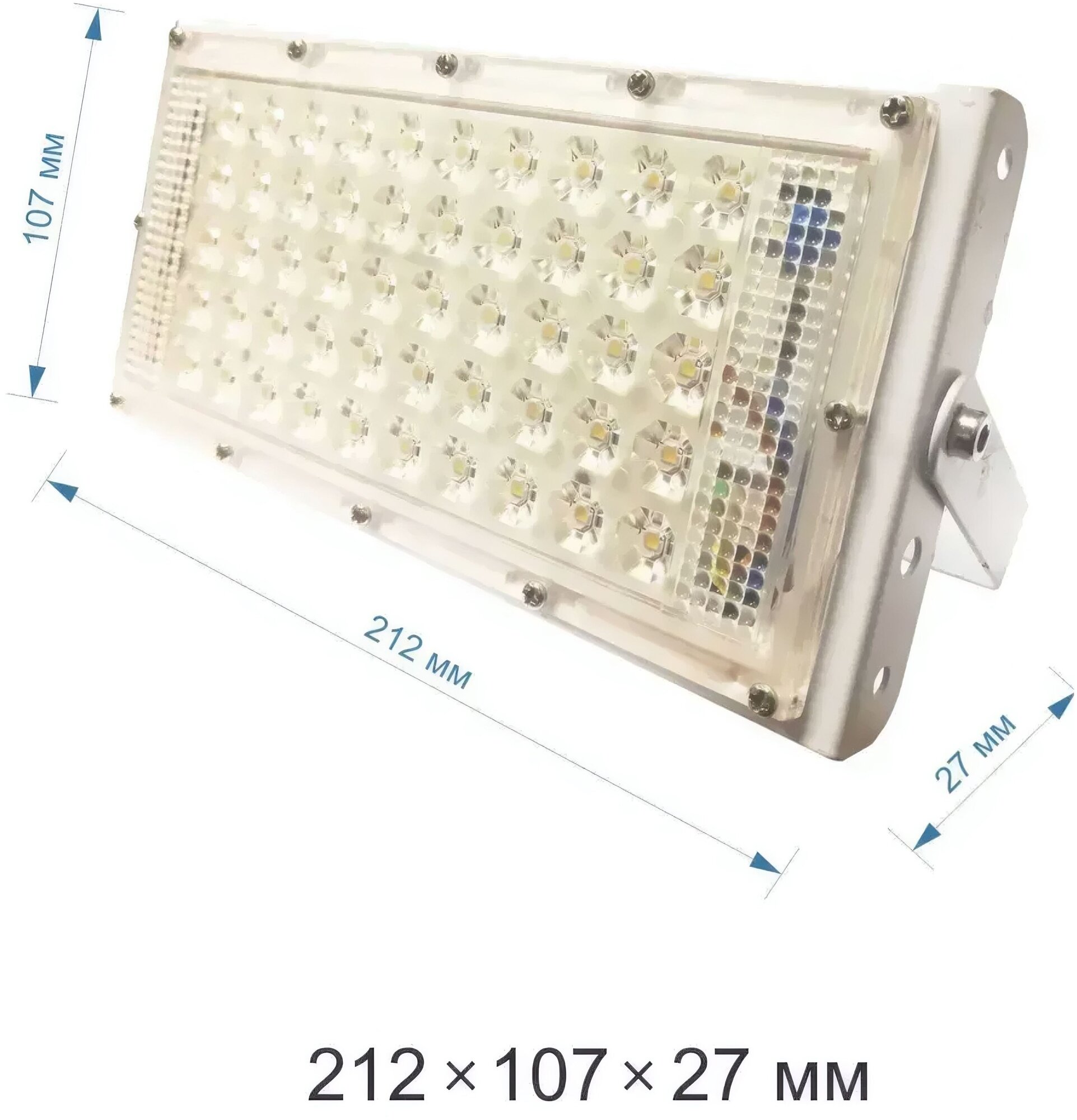 Прожектор-трансформер светодиодный уличный SMD 50 Вт IP65, цвет белый - фотография № 2