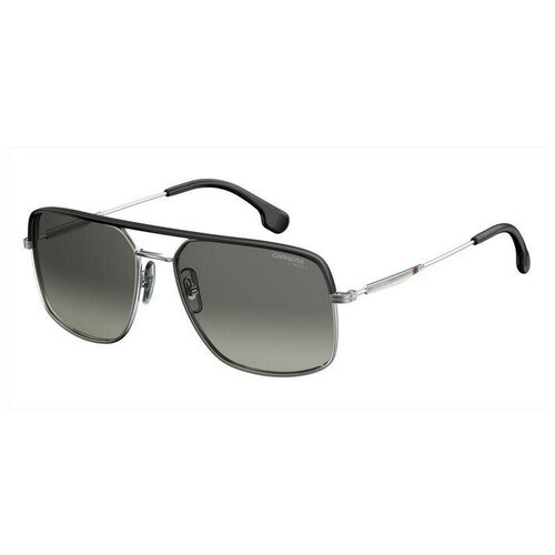Солнцезащитные очки CARRERA, прямоугольные, оправа: металл, поляризационные, черный