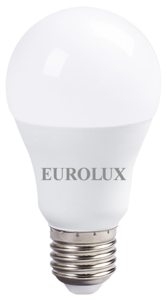 Лампа светодиодная Eurolux LL-E-A60-15W-230-4K-E27,груша, 15 Вт, нейтральный свет, Е27