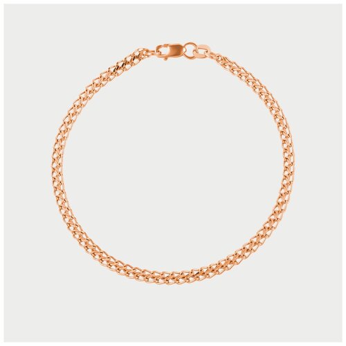 фото Браслет цепной для женщин из розового золота без вставок (арт. нб 12-320пг 0.60) (20 / 2,35 / 4500000497375) gold center