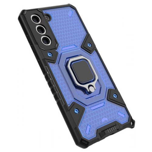 Honeycomb Armor Противоударный чехол с защитой камеры и кольцом для Samsung Galaxy S21 Plus honeycomb armor противоударный чехол с защитой камеры и кольцом для samsung galaxy s22