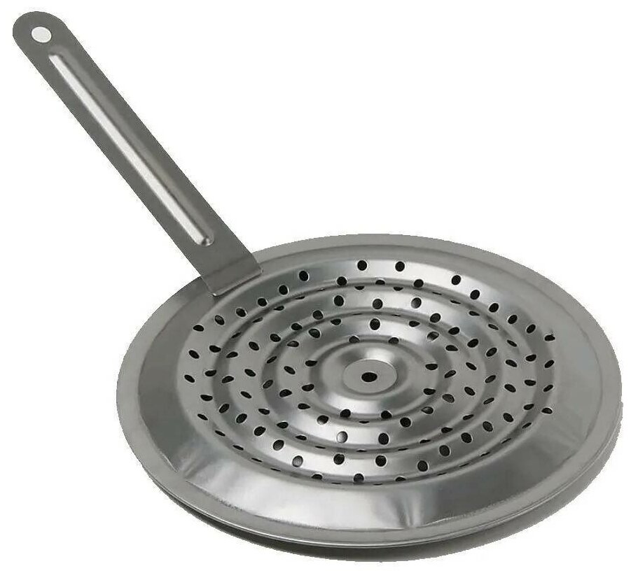 фото Рассекатель пламени, огня для газовой плиты со съемной ручкой, 20 см.