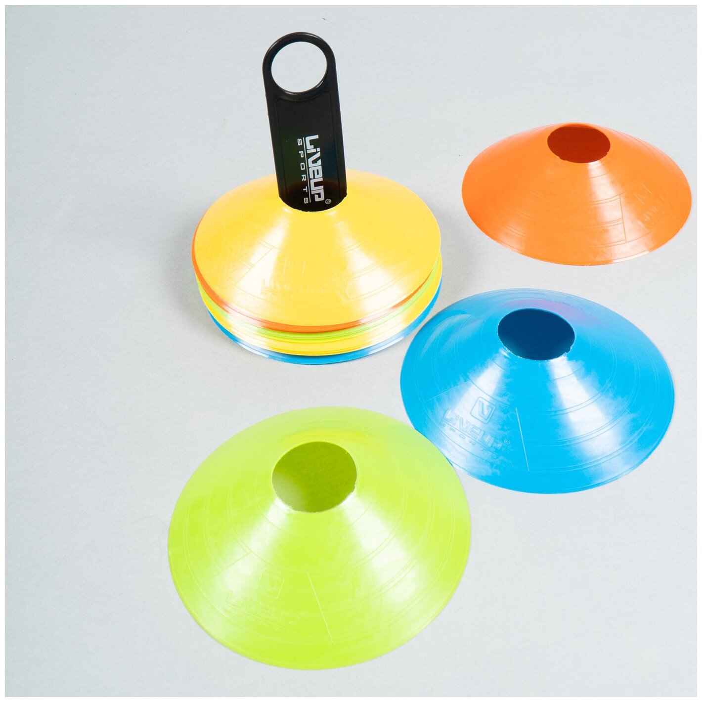 Фишки LiveUp AGILITY CONES WITH RACK