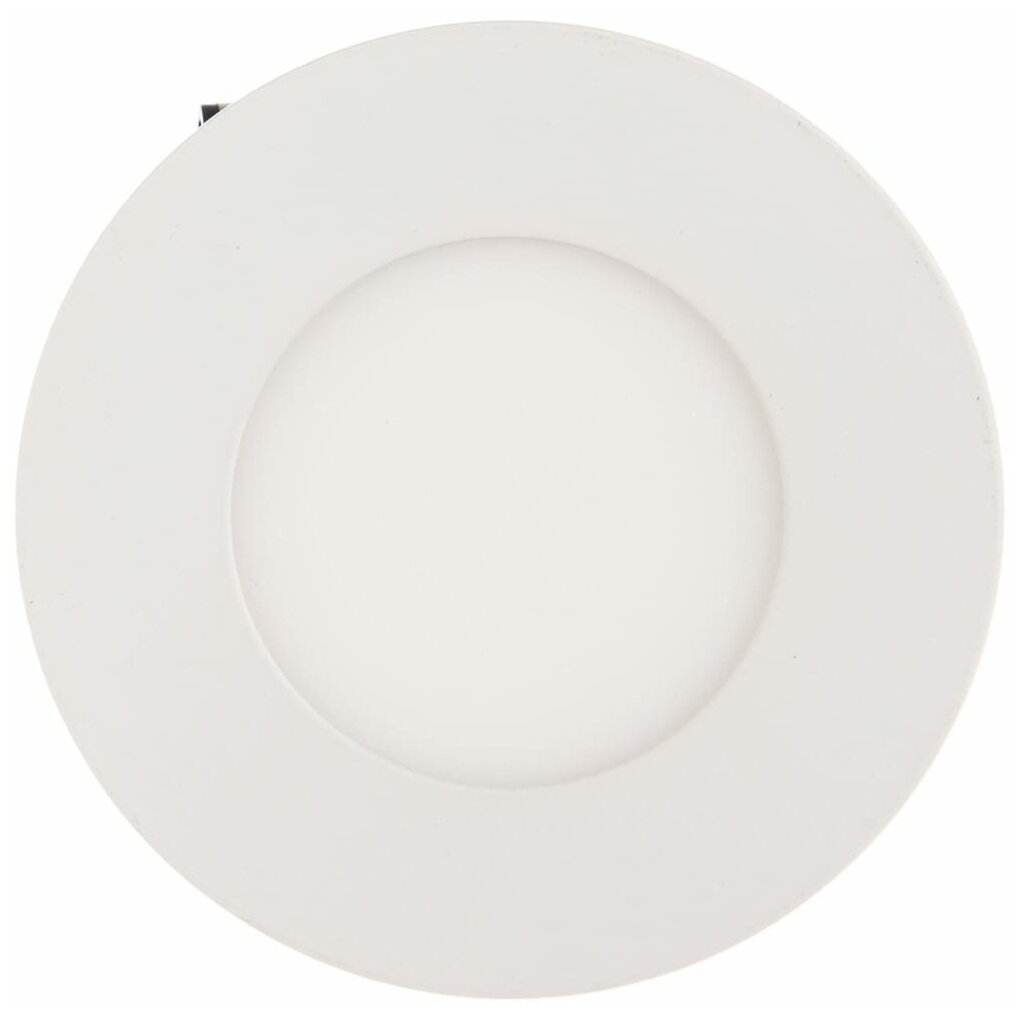 фото Светильник LED ультратонкий встраиваемый 5W 4000K 325LM круг белый 20x89MM 1/50