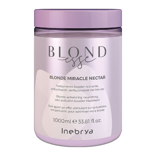 Маска для оттенков блонд Blonde Miracle Nectar Inebrya, 1000 мл кондиционер двухфазный для оттенков блонд bi phase blonde miracle inebrya 200 мл