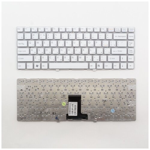 Клавиатура для ноутбука Sony Vaio VPC-EA белая без рамки 73000₽