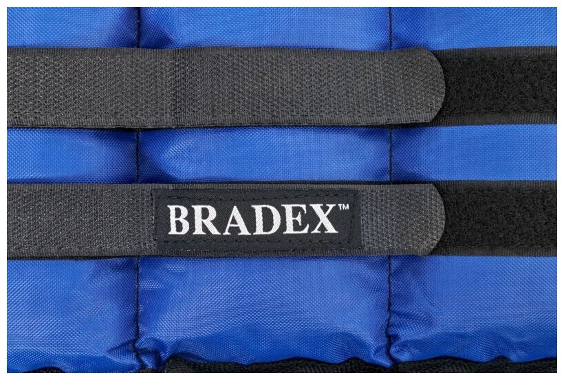 Утяжелители для рук и ног Bradex SF 0742, 2 шт.*1,5 кг, синие, полиэстер - фото №12