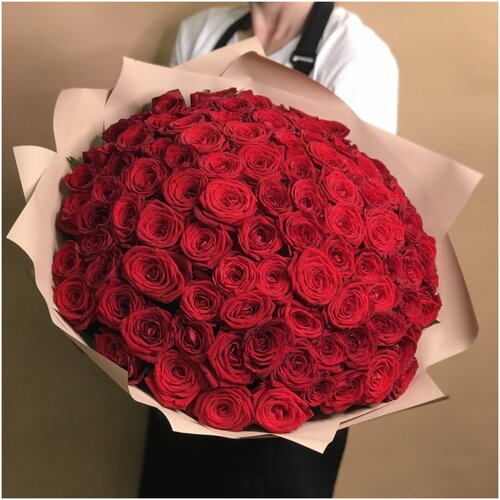 Букет из 101 красной розы (50 см).