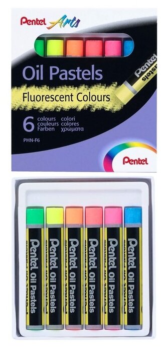 Pentel Пастель масляная Arts 6 цветов (PNH-F6) разноцветный