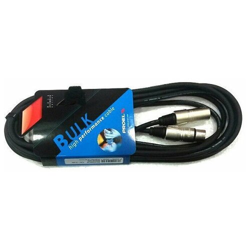 Шнур Proel XLR M - XLR F BULK250LU20 20m