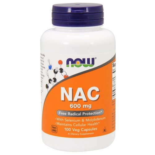 Купить NAC 600 мг 100 капсул, NOW