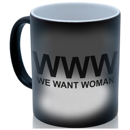 фото Кружка хамелеон www we want woman drabs