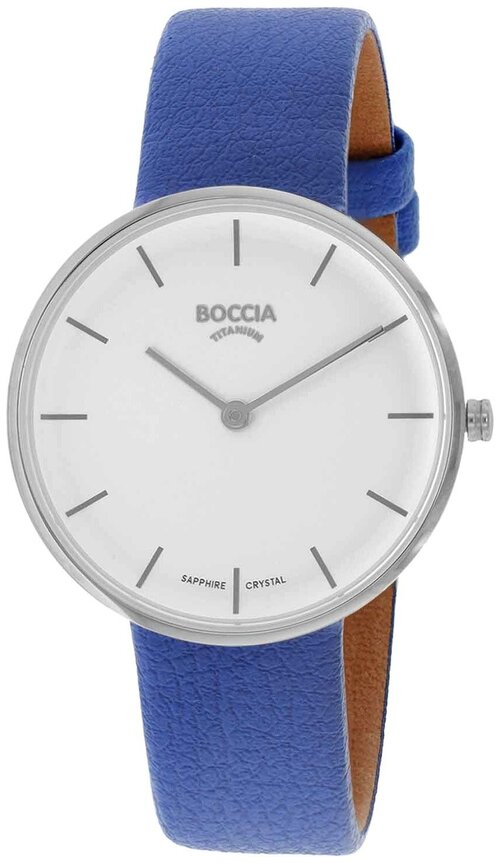 Наручные часы BOCCIA Circle-Oval, синий, белый