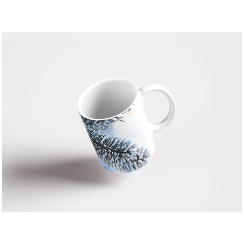 фото Кружка "дерево, зима, снег 320 мл. белая lotsprints