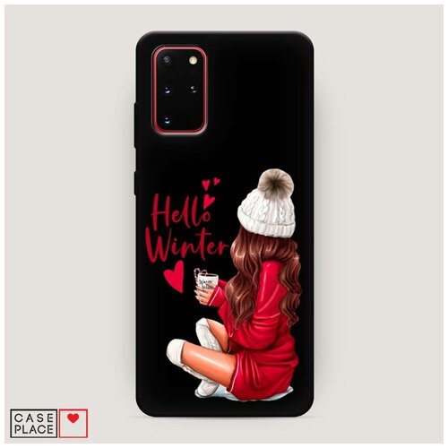 фото Чехол силиконовый матовый samsung galaxy s20 plus hello winter case place