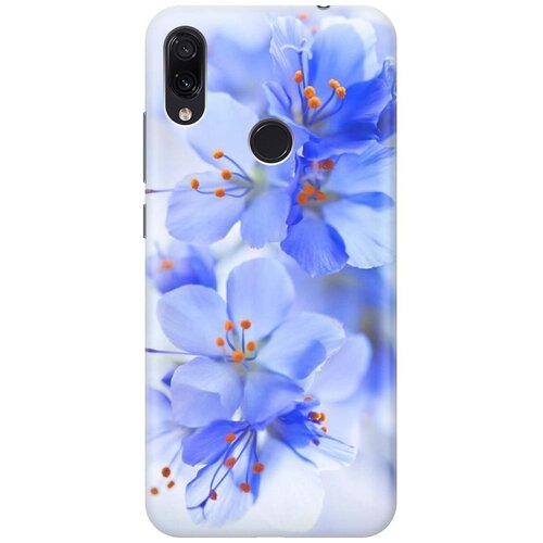 фото Ультратонкий силиконовый чехол-накладка для xiaomi redmi note 7 / note 7 pro с принтом "лазурные орхидеи" gosso