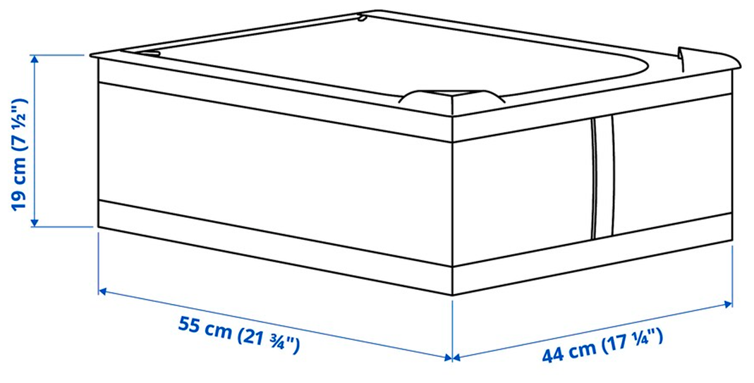 Кофр для хранения вещей IKEA Skubb, 44 х 55 х 19 см - фотография № 3