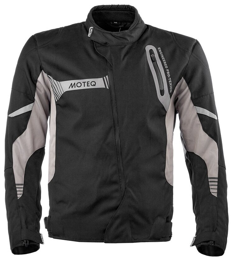 Куртка текстильная MOTEQ CARDINAL, мужской(ие), черный/серый, размер M