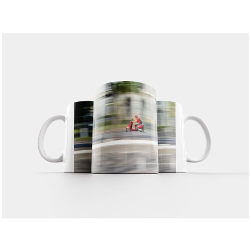 фото Кружка "мотоцикл, замороженная, красный" 320 мл lotsprints