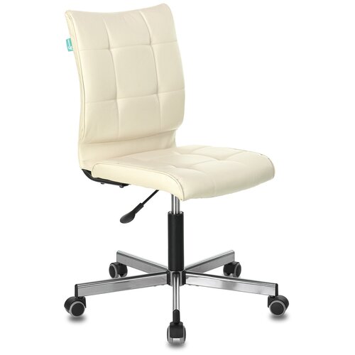фото Кресло бюрократ ch-330m бежевый orion-10 эко.кожа крестовина металл хром