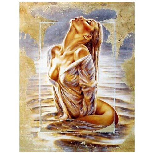 Алмазная мозаика на подрамникеАлмазная вышивкаКартина стразами Алмазное хобби Девушка 30х40 см сложность 5 цветов 18 Komas 899₽