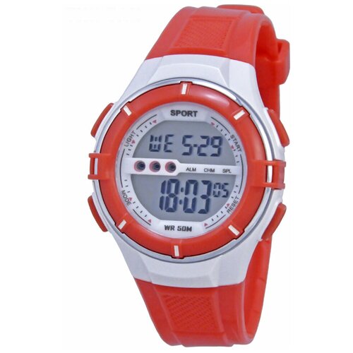Наручные часы Тик-Так, белый, красный наручные электронные часы тик так н449 wr50 фиолетовые
