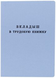 Бланк Вкладыш в трудовую книжку РФ Гознак