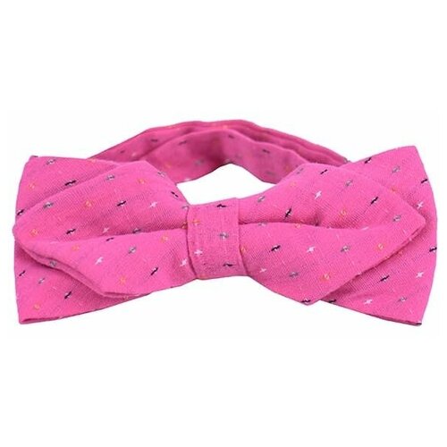 Галстук-бабочка / Street Soul / Soft cotton Уголки Разноцветные нити / розовый / (One size)