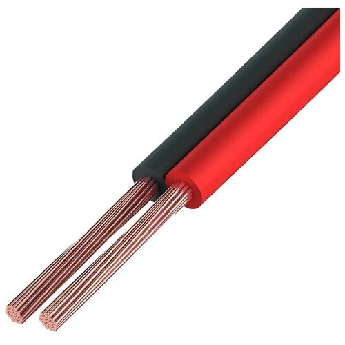 Акустический кабель красно-черный швпм TechnoLink 2х0,5 (44*0.12мм) BC, длина 10 м