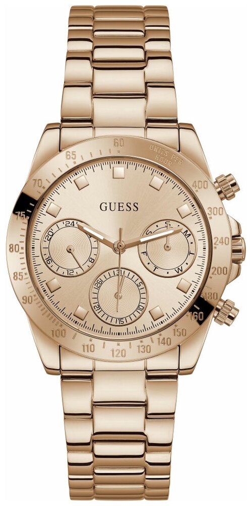 Наручные часы GUESS Sport Steel, розовый, золотой