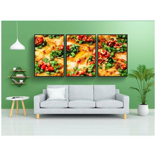 фото Набор модулных постеров для интерьера "китай, гурман, тофу" 60x90 см. в тубусе, без рамки lotsprints