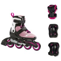 Набор детских роликов Rollerblade Microblade Combo G - 2022 Pink/White р. 28-32