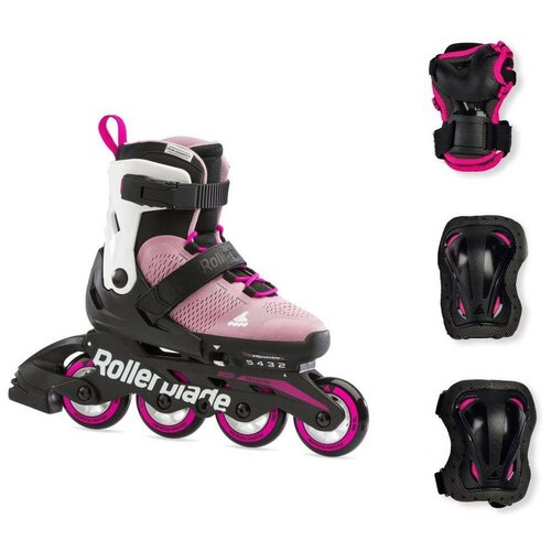 Набор детских роликов Rollerblade Microblade Combo G - 2022 Pink/White р. 33-36.5