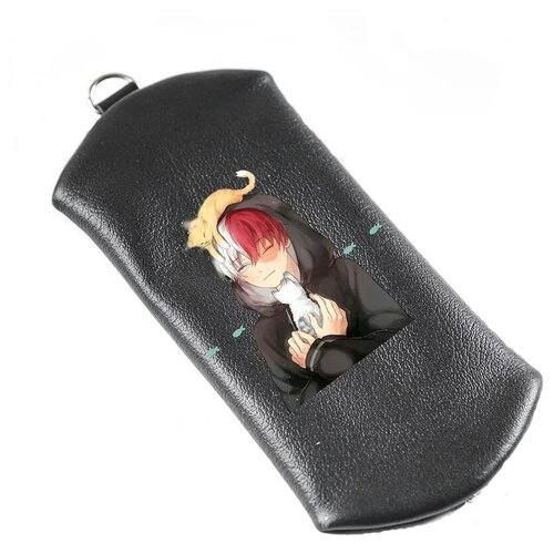 Карманная ключница Russian.Handmade из натуральной кожи с принтом аниме манга Моя геройская академия №8