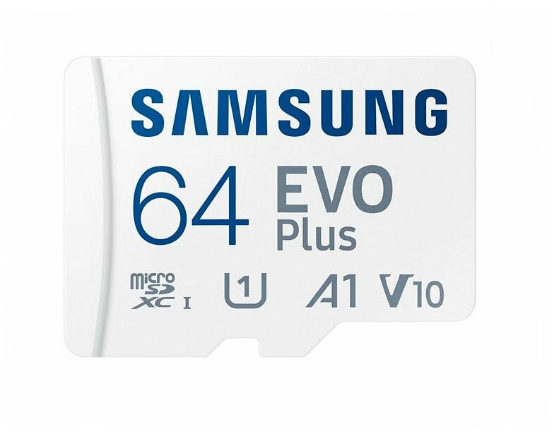 Карта памяти Samsung EVO Plus microSDXC Memory Card 64Gb Class10