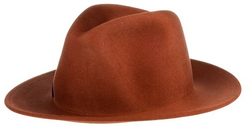 Шляпа федора Betmar, шерсть, утепленная, размер 58, коричневый