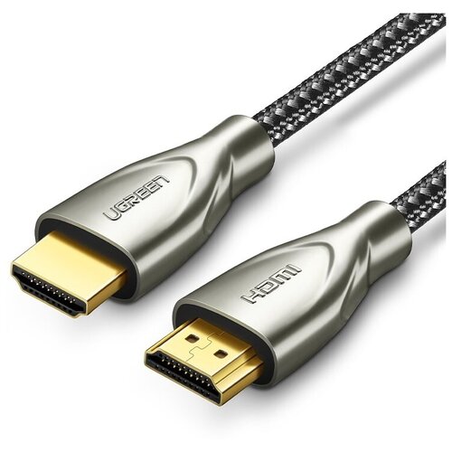 Кабель HDMI АМ-АМ v2.0, 10,00 м. карбоно-волоконный, цинковый сплав ugreen кабель hdmi hdmi 2 1 8k60гц 4к120гц 30 awg цинковый сплав и нейлоновая оплетка 1 5 м 70320